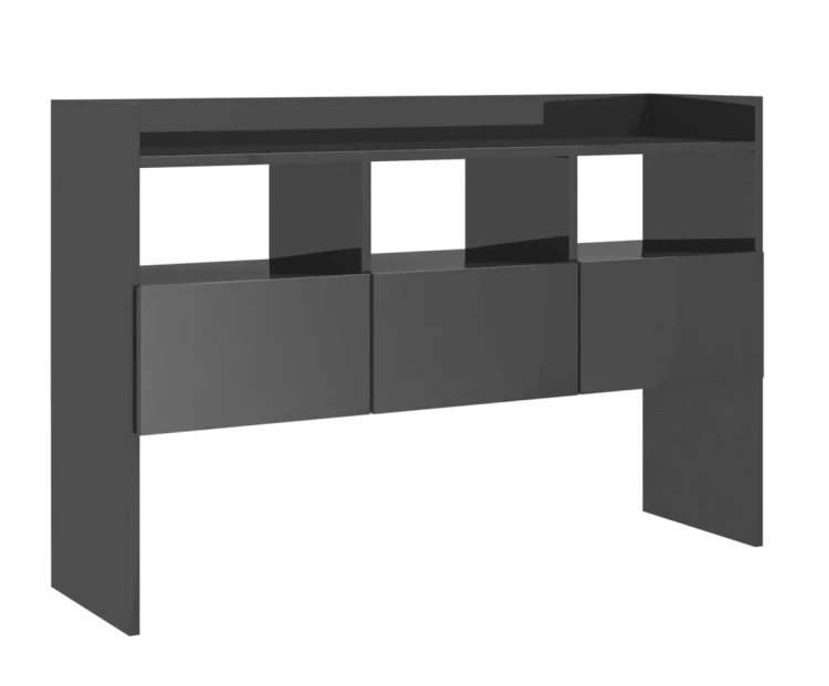 Nowoczesna-konsola-szary-połysk