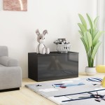 Szafka do przechowywania, skrzynia szary połysk