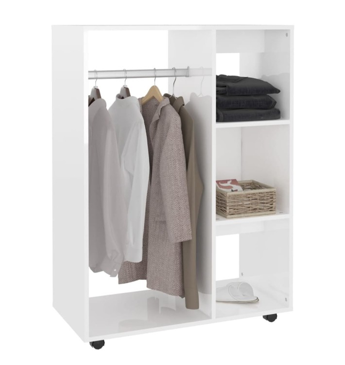 Otwarta-szafka-na-ubrania-biały-połysk