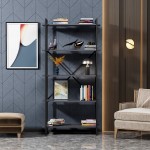 Regał loft na książki dokumenty antracyt