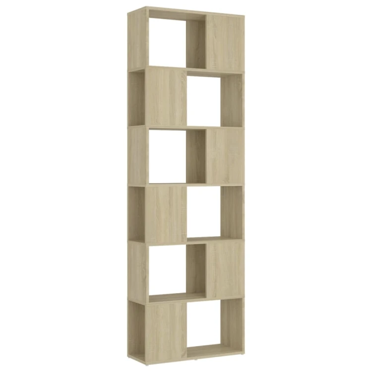 Regał-kratownica-dąb-sonoma