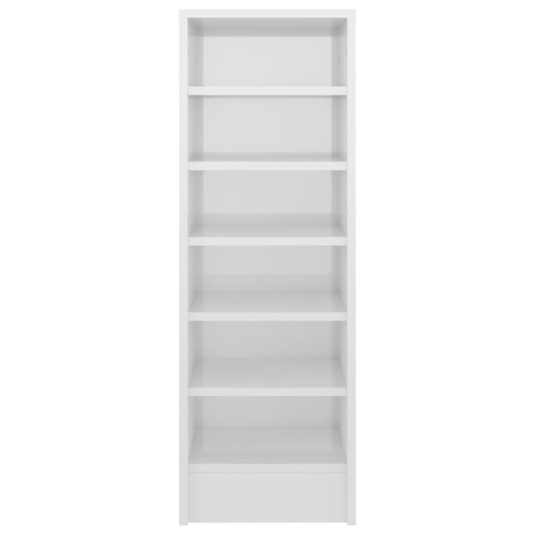 Regał-na buty-biały-połysk