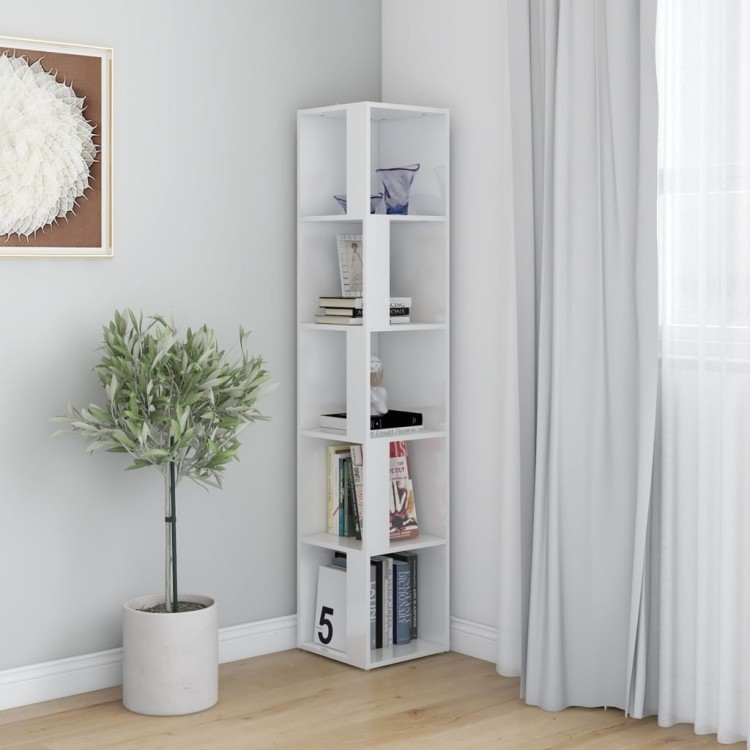 Regał-narożny-biały-połysk-w-aranżacji