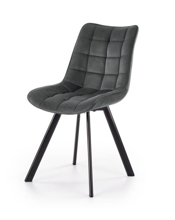 Szare-krzesło-pikowane