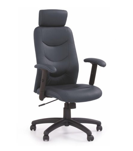 Czarny-fotel-biurowy-z-podłokietnikami