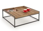 Loftowy stolik kawowy z tackami 80x84