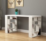 Proste biurko z półkami na książki 140x60 cm