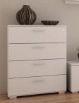 Nowoczesna komoda z szufladami biała 100x80