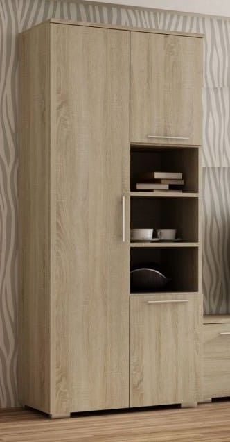 Szafa-z-półkami-i-drążkiem-sonoma