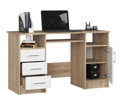 Wnętrze-biurka-z-szufladami-sonoma-z-białym