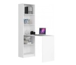 Biurko-z-regałem-białe