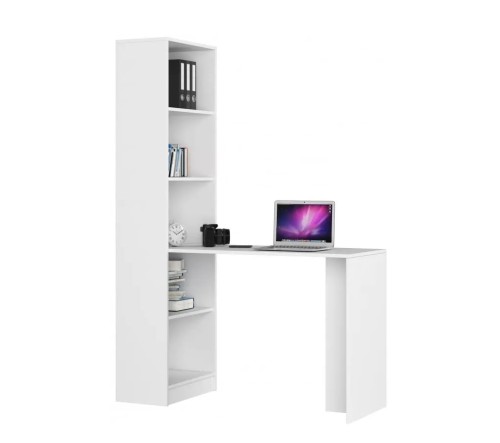 Nowoczesne-białe-biurko-z-regałem