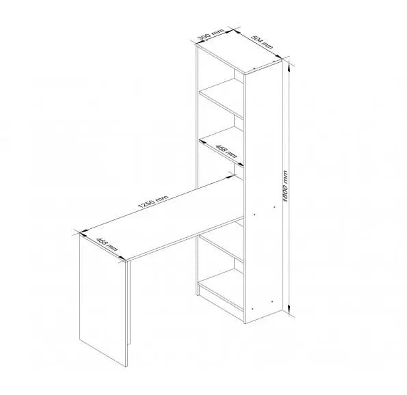 Wymiary-biurka-z-regałem