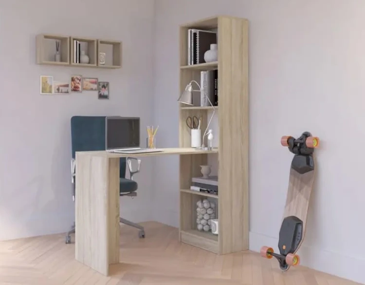 Młodzieżowe-biurko-z-półkami-sonoma