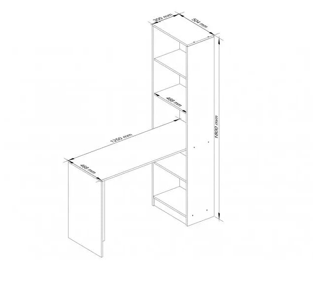 Wymiary-biurka-z-regałem