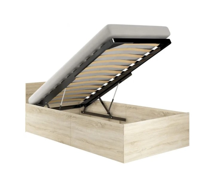 Jednoosobowe-łóżko-z-materacem