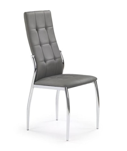 Szare krzesło metalowe pikowane.jpg