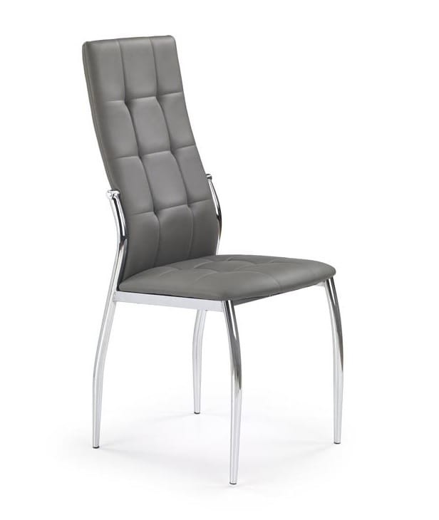 Szare krzesło metalowe pikowane.jpg