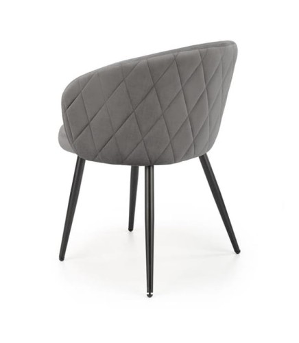 Tył-popielatego-krzesła-tapicerowanego