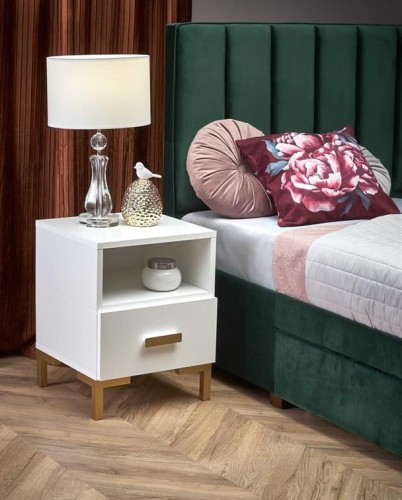 Biała-szafka-nocna-z-szufladą