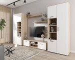 Meble-do-salonu-z-szafką-RTV-sonoma-z-białym