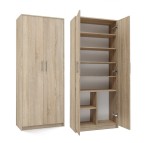 Biurowa szafa z półkami na segregatory sonoma