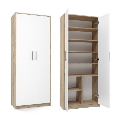 szafa-biurowa-z-polkami-sonoma-z-białym