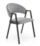 Modernistyczne krzesło tapicerowane popiel