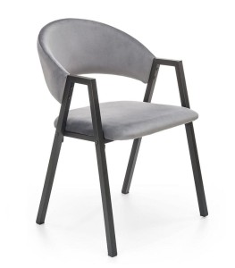 Modernistyczne krzesło tapicerowane popiel