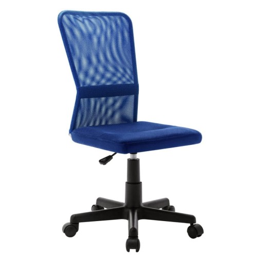 niebieski-fotel-obrotowy-na-kółkach