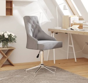 Szare krzesło obrotowe z oparciem