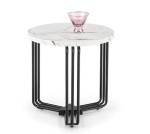 Stolik kawowy z okragłym blatem marmur