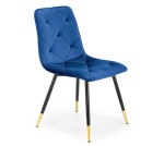 Granatowe krzesło do jadalni glam