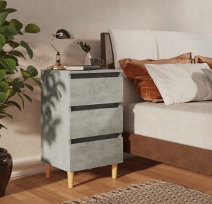 Stolik nocny na nóżkach beton loft