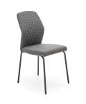 Szare krzesło kuchenne tapicerowane