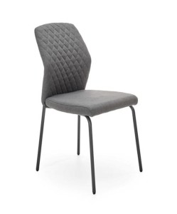 Szare krzesło kuchenne tapicerowane