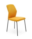 Musztardowe krzesło do jadalni