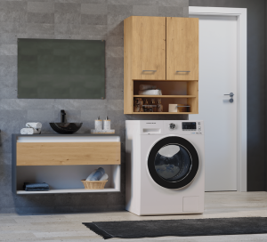 Szafka łazienkowa wisząca artisan z półkami