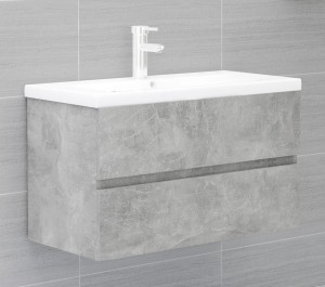 Łazienkowa szafka wisząca szary beton