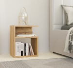 Szafka nocna z półkami dąb artisan