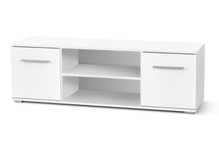biała-szafka-rtv-z-półkami