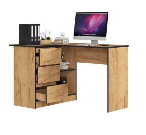 Biurko-komputerowe-narożne-dąb