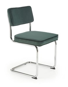 Konferencyjne krzesło na płozach zieleń