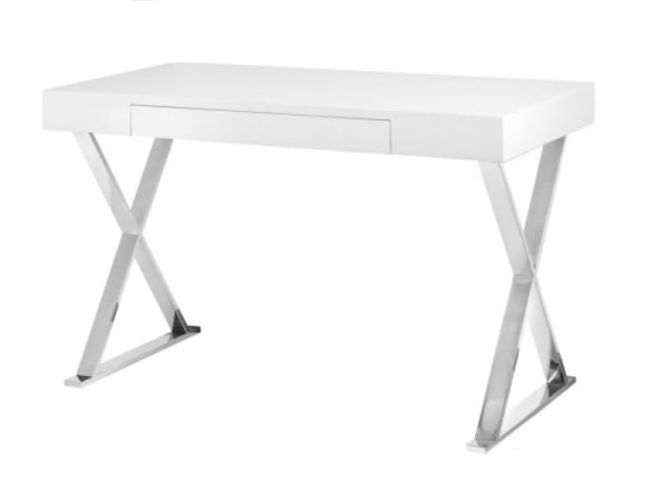 Białe-biurko-z-szufladą