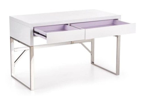 Biurko-glamour-2-szuflady-połysk