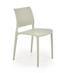 Miętowe krzesło ażurowe do ogrodu