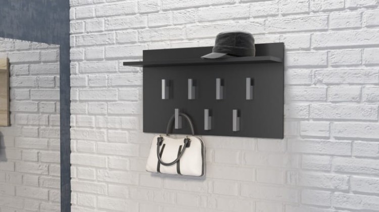 Wieszak korytarzowy na ubrania czarny.jpg