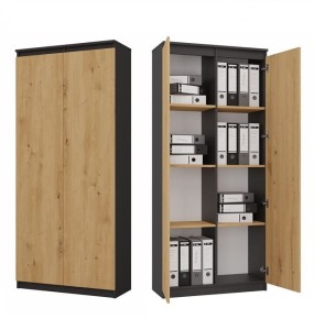 Szafa biurowa z półkami regał antracyt/artisan