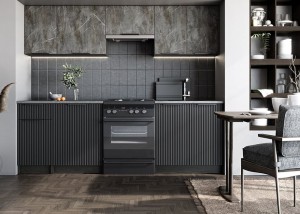 Eleganckie meble kuchenne szary marmur 240cm