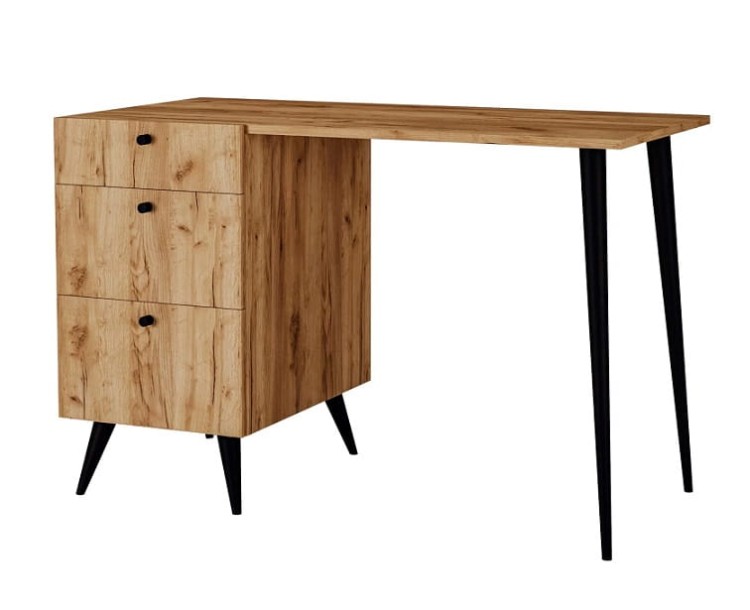 biurko-z-szufladami-dąb